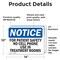 Signmission For Patient Safety No Cell Phone Use In, 14 in W x Rectangle, Vinyl Decal OS-2PACK-NS-D-1014-L-12861 - alternate 4